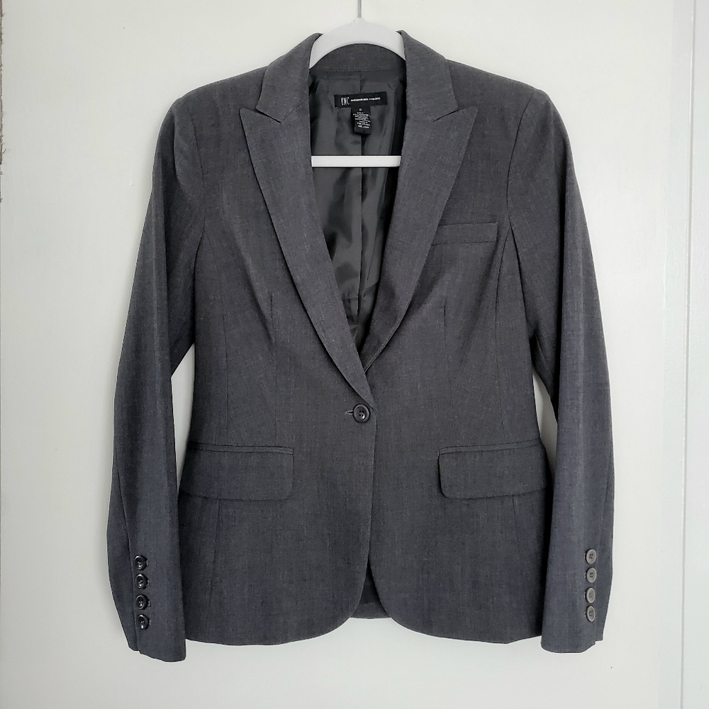 INC grey blazer size 0